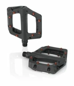 XLC Plattform-Pedal PD-M23 Schwarz/rot