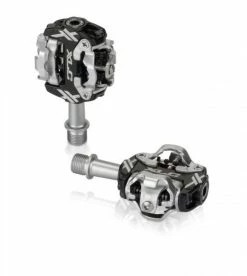 XLC System-Pedal PD-S17 Zweiseitig Schwarz/silber SPD-kompatibel