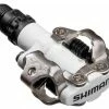 SPD Pedal Shimano PD-M 520 Zweiseitig, Weiß, 9/16", Ohne Reflektor