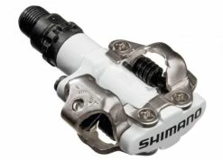 SPD Pedal Shimano PD-M 520 Zweiseitig, Weiß, 9/16", Ohne Reflektor
