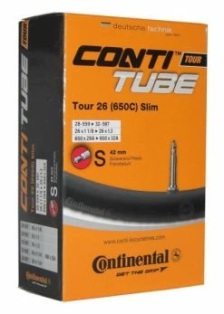 Schlauch Continental Conti Tour 26 Slim 26x1 / 1 1/4" 28/32-559/597 SV 42mm