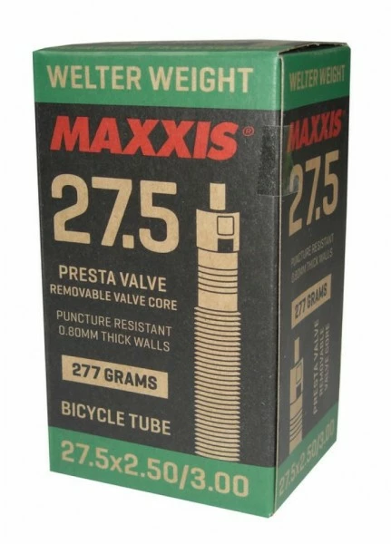 Schlauch Maxxis WelterWeight Plus 27.5x2.50 - 3.00 Presta/FV 1 Schlauch Maxxis WelterWeight Plus 27.5x2.50 - 3.00 Presta/FV