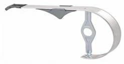 Kettenschutz Hebie Chainbar 1-flügelig 38 Zähne,silber/poliert, Alu,verstellbar