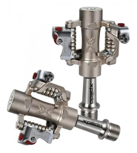 Xpedo Pedal Clipless M-FORCE 8 TI Silber 9/16 Zoll XMF08TTl 1 Xpedo Pedal Clipless M-FORCE 8 TI Silber 9/16 Zoll XMF08TTl