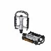 XLC MTB-Pedal PD-M28 Alukäfig/-körper, Silber/schwarz