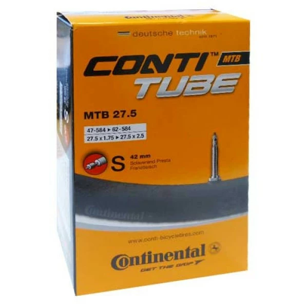 Schlauch Continental Conti Tube MTB 27.5 27.5x1.75/2.40" 47/62-584 SV 42mm 1 Schlauch Continental Conti Tube MTB 27.5 27.5x1.75/2.40" 47/62-584 SV 42mm