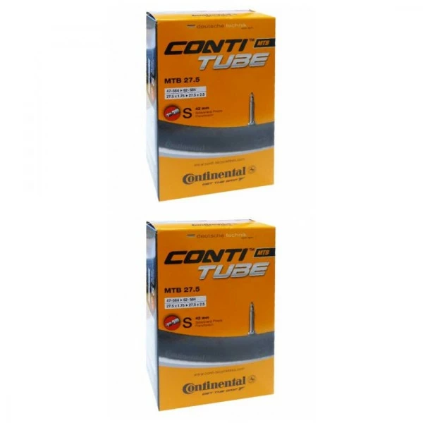 2 X Schlauch CONTINENTAL CONTI MTB 27,5x1,75/2,40 42 Mm SV 1 2 X Schlauch CONTINENTAL CONTI MTB 27,5x1,75/2,40 42 Mm SV