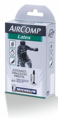 Schlauch Michelin A1 Aircomp Latex 28 Zoll 22/23-622, SV 60 Mm