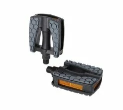 XLC Kinder-/Jugendpedal Schwarz/grau, 9/16",Reflektor