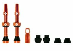 Muc-Off Muc Off, Tubelessventil, SV (44mm), Farbe Orange, Aluminium, Zur Umrüstung Von Standardfelgen Auf Tu