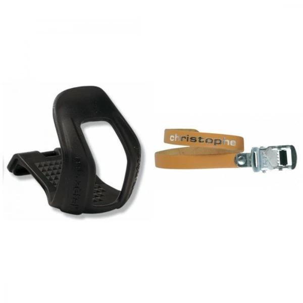 Pedalhaken Zéfal Christophe L/XL Pedal Haken Retro Pedalriemen Paar Zefal 516 Braun, 370mm, Leder 1 Pedalhaken Zéfal Christophe L/XL Pedal Haken Retro Pedalriemen Paar Zefal 516 Braun, 370mm, Leder