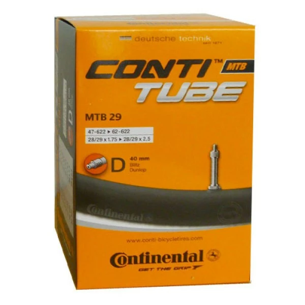 Schlauch Continental Conti 28x1.75-2.50Z 47-62/622 D40 MTB 29 DV 40mm 1 Schlauch Continental Conti 28x1.75-2.50Z 47-62/622 D40 MTB 29 DV 40mm