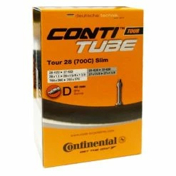 Continental Schlauch Conti 28x1.10-1.40Z 28-37/622-642 D40, TOUR 28 Slim DV 40 Mm