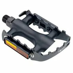 Pedale MTB, Kunststoff-Alu, Schwarz, Point