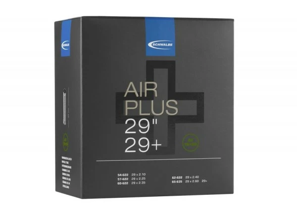 Schlauch Schwalbe AV19AP Air Plus 29/29+" 29x2.10-2.60" 54/65-622 AV 40mm 1 Schlauch Schwalbe AV19AP Air Plus 29/29+" 29x2.10-2.60" 54/65-622 AV 40mm