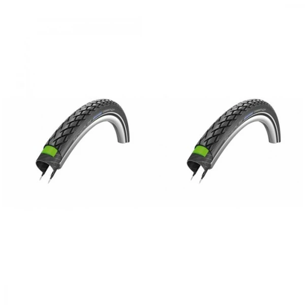 2 X Reifen Schwalbe Marathon HS420 28x1.00" 25-622 Sw-TwinSkin Refl.GG EC E-25 1 2 X Reifen Schwalbe Marathon HS420 28x1.00" 25-622 Sw-TwinSkin Refl.GG EC E-25