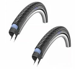 2x Reifen Schwalbe Drahtreifen MARATHON PLUS Performance Smart Guard 28x1.50 Zoll 40-622 Reflex E-50