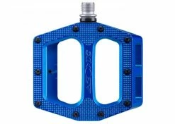 Azonic Plattformpedal MTB Pucker Up Blau Robustes DH- Und AM Pedal 100x100mm