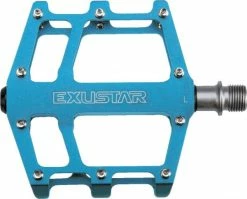 Exustar Plattformpedal MTB/BMX Blau Industriegelagert