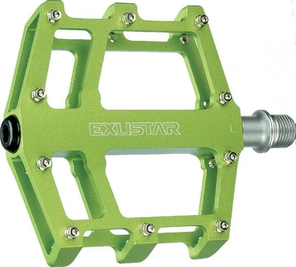 Exustar Plattformpedal MTB/BMX Grün Industriegelagert 1 Exustar Plattformpedal MTB/BMX Grün Industriegelagert