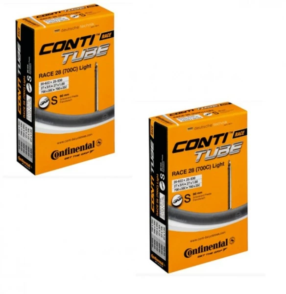 2x Continental Schlauch Conti Race 28" 700x20/25C 18/25-622/630 SV 80mm 1 2x Continental Schlauch Conti Race 28" 700x20/25C 18/25-622/630 SV 80mm