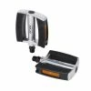 XLC City-/Comfort-Pedal PD-C21 Aluminium, Sandblock, Silber/schwarz