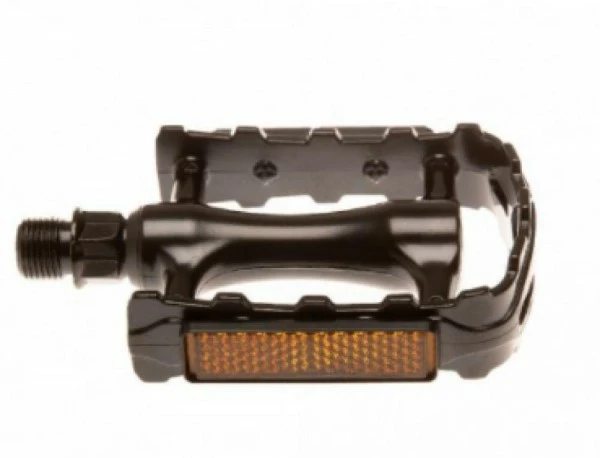 VP Components, Pedale, Trekking, VPE465, Maße 95 X 66 Mm, Schwarz, CrMo-Achse, Kugellager, Mit Refl 1 VP Components, Pedale, Trekking, VPE465, Maße 95 X 66 Mm, Schwarz, CrMo-Achse, Kugellager, Mit Refl