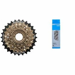 Shimano Set Schraubzahnkranz MFTZ500 6-fach 14-16-18-21-24-28 Zähne + Kette CN-HG71 6/7/8-fach 116 G