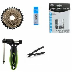 Antriebsset Shimano Freilauf-Schraubzahnkranz MFTZ500 6-fach - 5-teilig