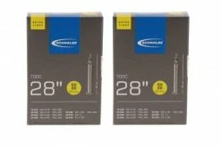 2 X Schwalbe Schlauch SV20 Extra Lang (18/25-622/630) - 28 Zoll
