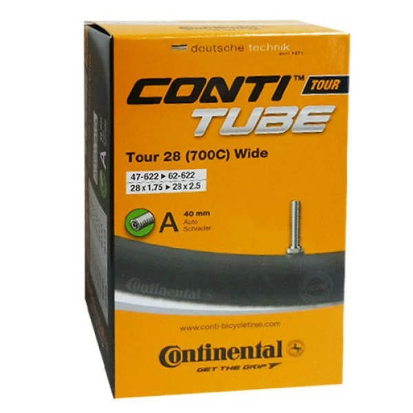 Continental Schlauch Conti Tour 28 Wide 28x1.75-2.5Z 47-62/622 AV 40 Mm 1 Continental Schlauch Conti Tour 28 Wide 28x1.75-2.5Z 47-62/622 AV 40 Mm