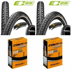 Continental Reifen Conti RideTour 28x1.40 + Schlauch Conti Tour 28 All DV 40 Mm