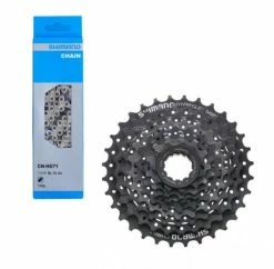 Antriebsset Shimano Kassette CS-HG31 8-fach 11-32 Zähne + Kette CN-HG71 6/7/8-fach 116 Glieder