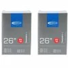 2 X Schwalbe Schlauch SV13 (40/62-559) 26x1.50-2.40" SV 40mm Fahrradschlauch Sclaverand