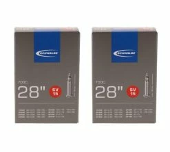 2 X Schwalbe Schlauch SV15 28x0.75-1.10" (18/28-622/630) - 28 Zoll SV 40mm