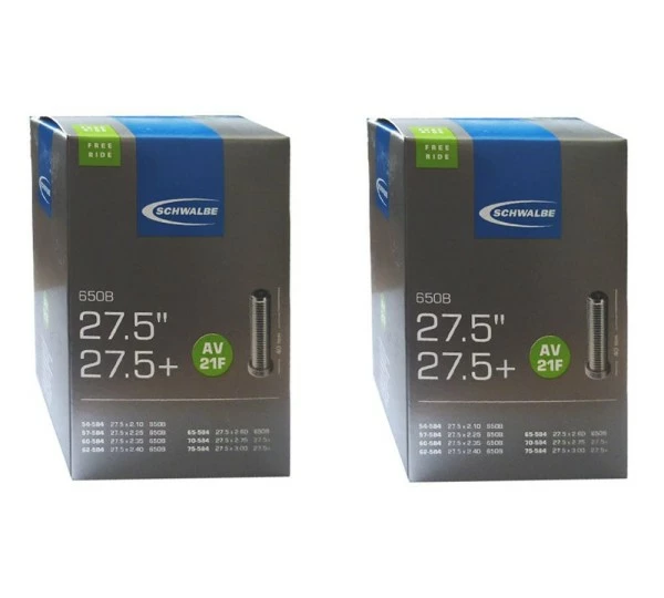 2 X Schwalbe Schlauch AV21F (54/75-584) 27,5 Zoll 1 2 X Schwalbe Schlauch AV21F (54/75-584) 27,5 Zoll