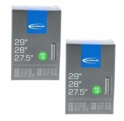 2 X Schwalbe Schlauch AV19 27,5/28/29 X1.50-2.40" (40/62-584/635) - Zoll AV 40mm