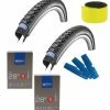 Schwalbe MARATHON PLUS TOUR 28x1.40 + 2x AV17 Schlauch + Reifenheber + Reflexband