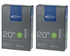 2 X Schwalbe Schlauch AV6 (28/40-406) 20 Zoll