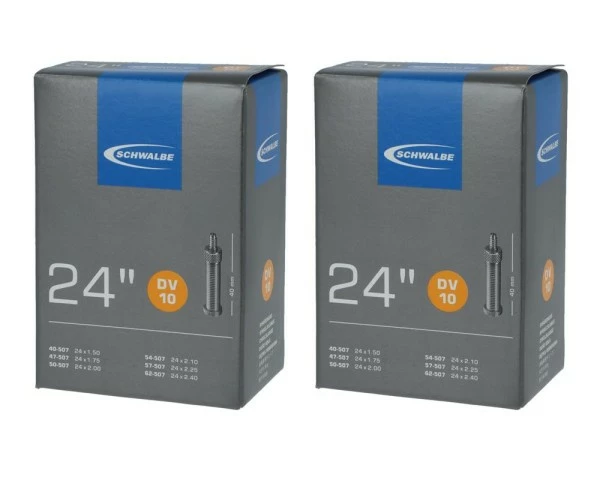 2 X Schwalbe Schlauch DV10 (40/62-507) - 24 Zoll 1 2 X Schwalbe Schlauch DV10 (40/62-507) - 24 Zoll