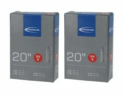 2 X Schwalbe Schlauch SV6 20x1.10-1.50" (28/40-406) - 20 Zoll SV 40mm